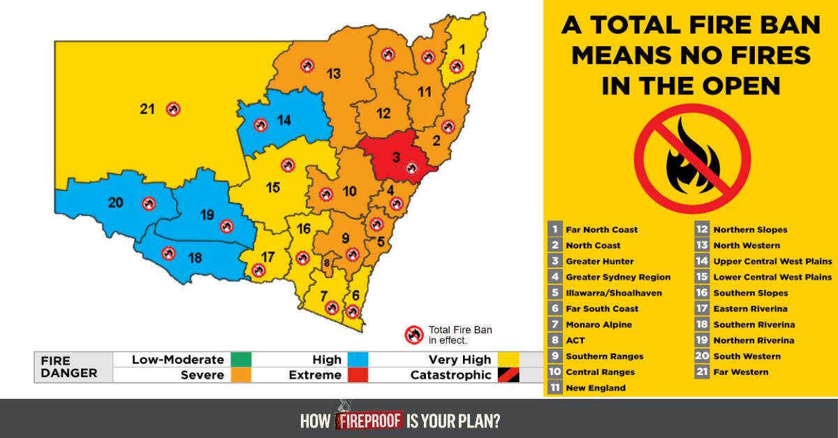 Total fire ban for the Manning on Tuesday