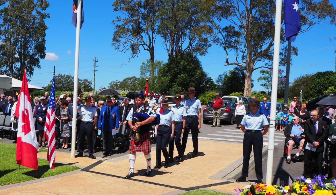 Great attendance: Almost 200 people turned out for the Taree Remembrance Day commemoration service at Club Taree.