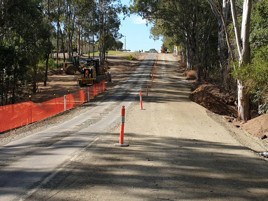 Work on the 1.4km section between Manchester Street at Tinonee and Peg Leg Creek is expected to be complete by September.