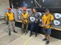 Myall Lakes MP Tanya Thompson visited the Mountain View Archery Club at Wingham Showground for the funding announcement. Picture supplied.
