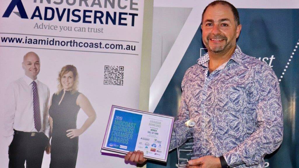 Manning Shoe Store's John Mansour has been inducted into the MidCoast Business Awards' Hall of Fame.