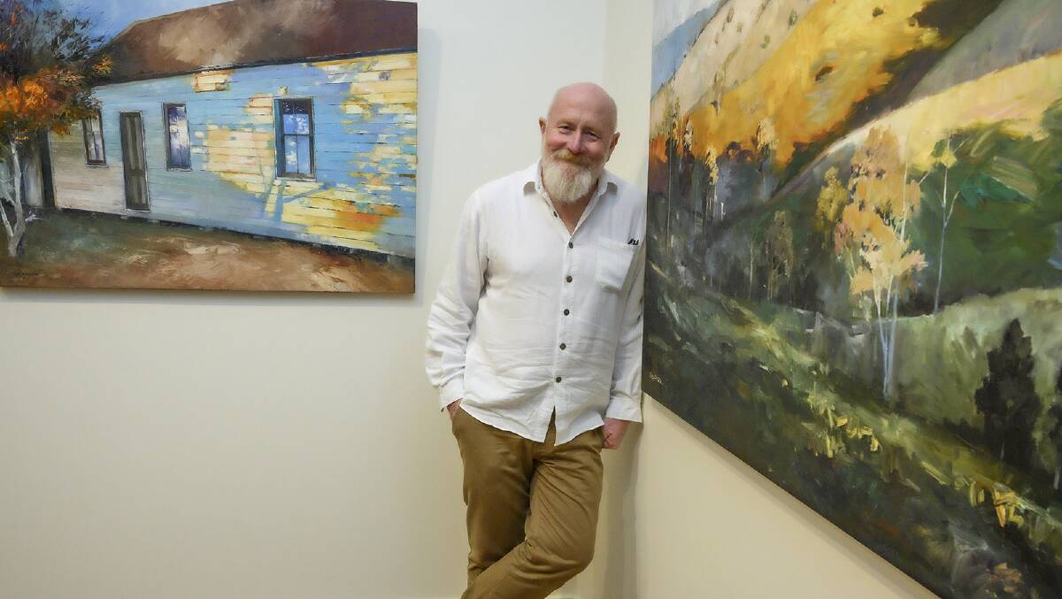 Up River is the title of Rod Spicer's latest exhibition, now showing at Manning Regional Art Gallery. Photo by Julie Slavin