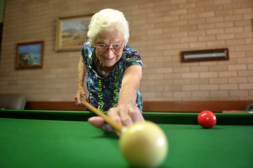 Julie Slavin's image of Betty Smith - Billiards features in the exhibition..