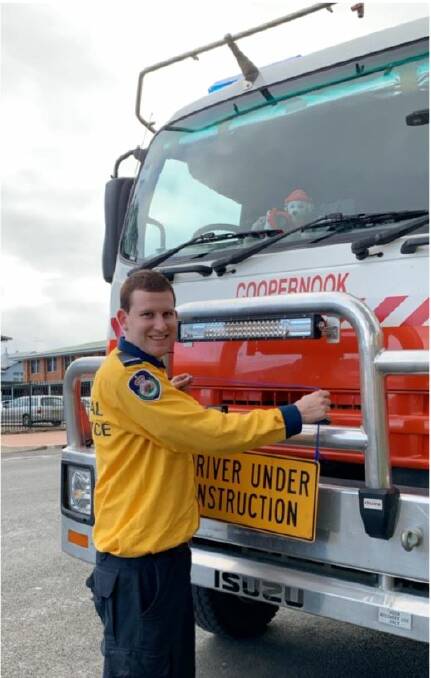 Coopernook fire brigade member Harley Fuller has passed his driving test. He is now able to drive the fire brigade truck. 