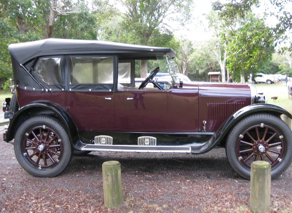 A member of the Taree Historic Motor Club brought along his beautiful 1928 Dodge Tourer which he restored years ago.
