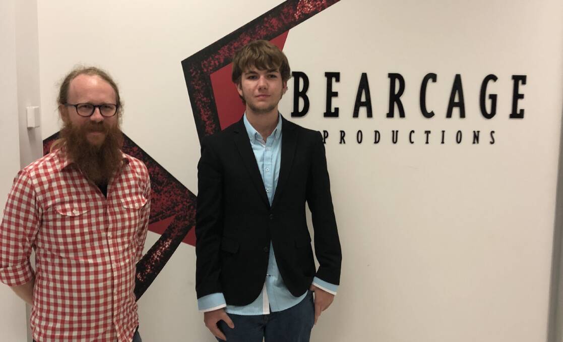 Student Westleigh Richardson spent a week at Bearcage Productions.