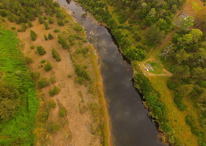 The Manning River at Council's intake point at Killawarra. Photo supplied