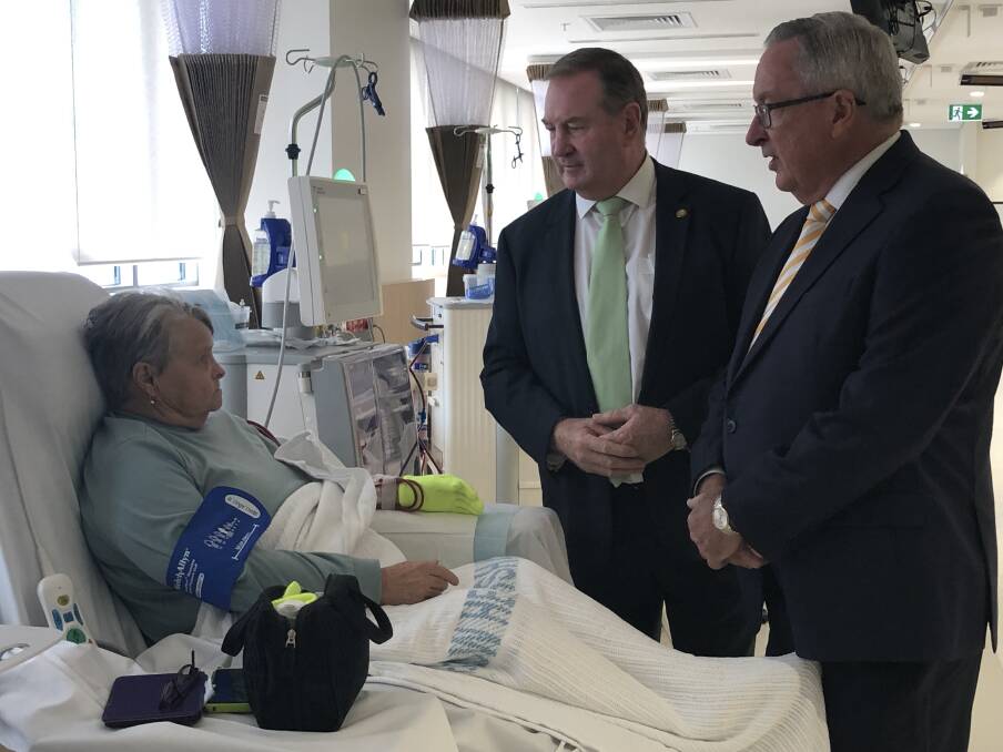 NSW Health Minister with Member for Myall Lakes on a recent visit to Manning Hospital. 