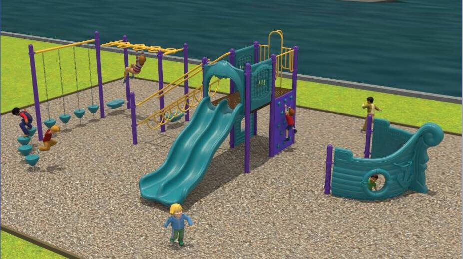 Concept plan for the new playground at Gordon Smith Reserve, Harrington.