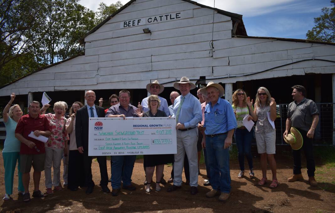 Reason to celebrate: The funding will allow for the replacement of the dilapidated cattle pavilions with a multipurpose event arena. The announcement was welcomed by the 17 organisations that make use of the showground.
