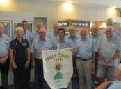 New committee, Tony Gates, Alan Green, Graham McMorrine, Ken Minto, Ray Mooney, Peter Baker, Graeme Drury, John Ward, Jim Stacey, Don Sheather and Jack May, with Taree Rotary president Di Woollard. Picture supplied