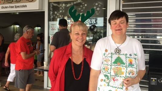 Christmas Day 2016: Attending last year's breakfast were Jennifer Hodges, who helps out at Valley Vintage and Sharon Griffis, who has been a participant at Valley Industries for 30 years.