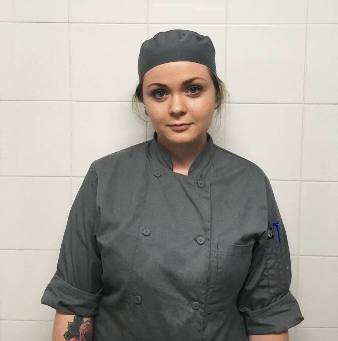 Second year apprentice chef at Club Taree, Sarah Townsend.