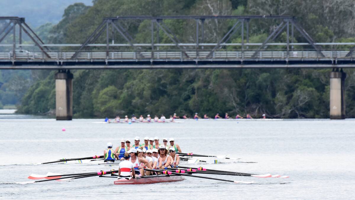 The rowing eights event at Manning River Rowing Club's Taree Summer Regatta will be conducted in front of TasteFest.