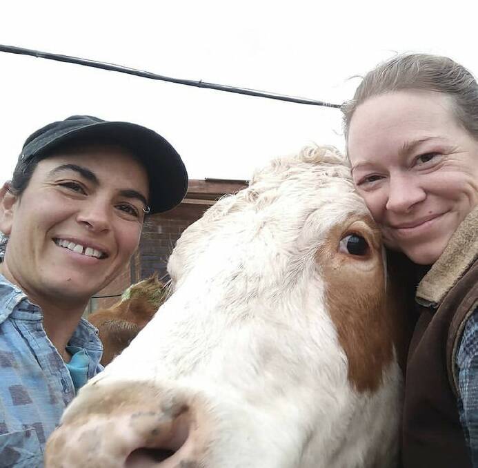 Karyn Cassar and Carissa Wolfe owners of Benmar Farm, Hannam Vale. Photo credit @benmarfarm (Instagram)
