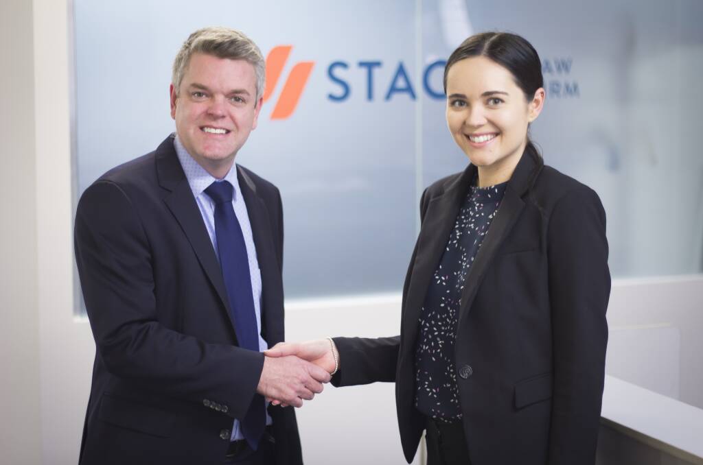 Justin Stack welcomes Sheridan Minihan to Stacks Law Firm.