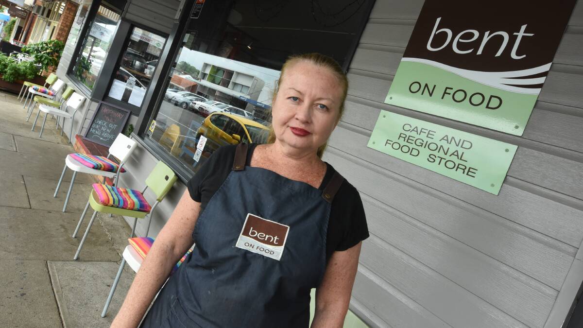 Adapting: Wingham cafe owner Donna Carrier is adapting her business to be takeaway only after new social gathering measures were announced on Sunday.
