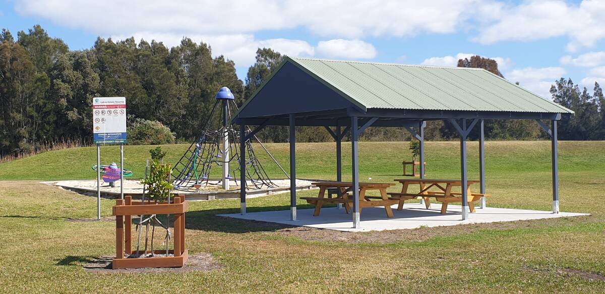 The previous Forster Ocean Baths shelter has been given a new lease of life at two neighbourhood parks. Lakes Estate shelter.