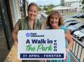 Tanya Thompson is supporting Elizabeth Mayer in her A Walk in the Park fundraiser. Picture supplied.