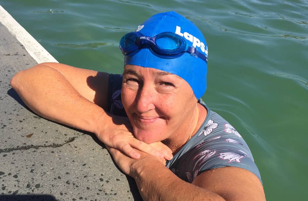 Deb's marathon swim for mental health