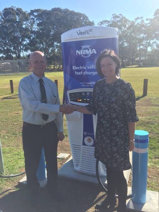 MidCoast Council mayor, David West thanked NRMA commercial projects general Elspeth Cronin