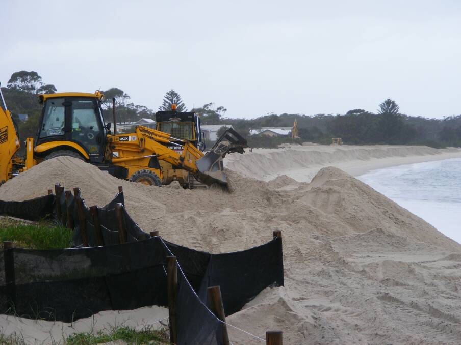 Jimmys Beach sand replenishment which was undertaken in June 2011.