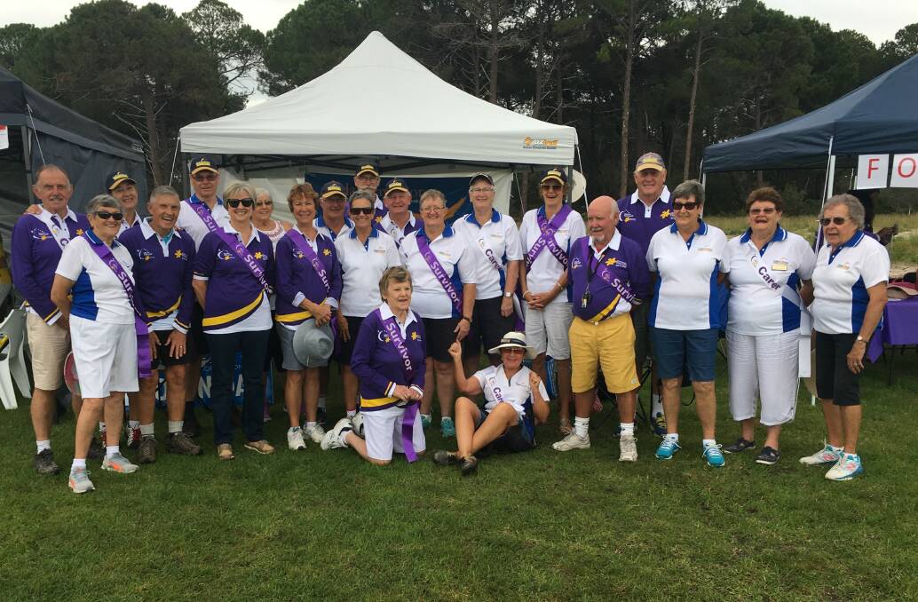 Community comes together: Halliday Shores Team at the Great Lakes Relay for Life in 2018.