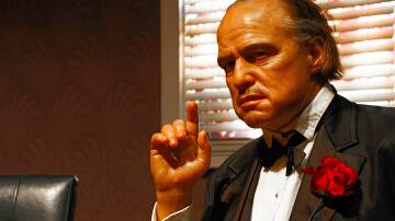 A waxwork of Marlon Brando in The Godfather. Picture: Shutterstock
