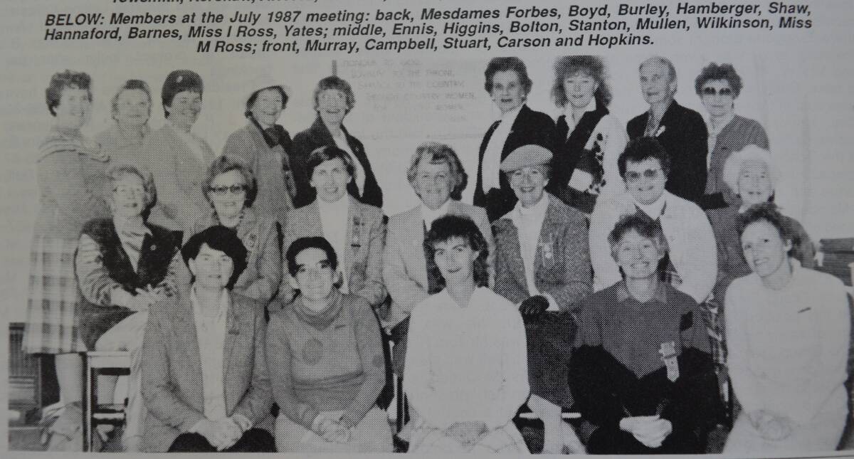 Gloucester CWA day branch members who attended a July 1987 meeting.