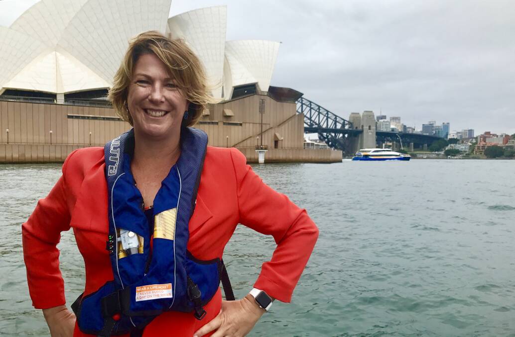 Minister for Roads, Maritime and Freight Melinda Pavey on Sydney Harbour. Photo supplied