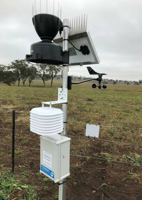 A soil moisture probe. Photo supplied by Hunter Local Land Services
