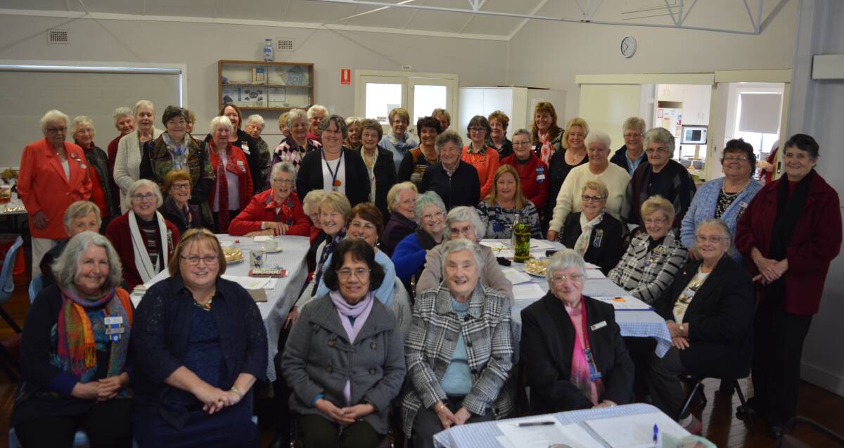 Members from CWA branches from around the Mid North Coast came to Gloucester for the day. Photo Anne Keen