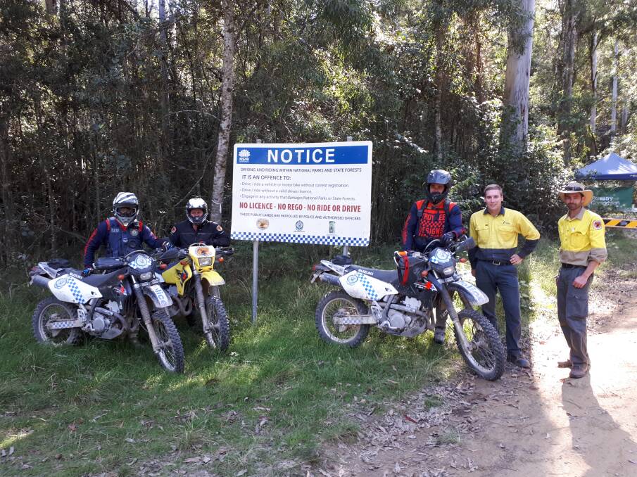 Barrington Tops National Park joint trail bike patrols are taking place a various times around different areas in the parks and reserves. Photo NPWS