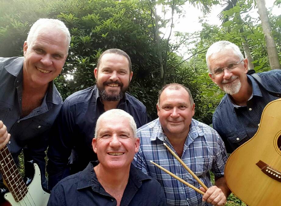 Bowden Brothers: Grant, Murray, Matt, Darryl and Phil are excited about the upcoming tour. Photo supplied