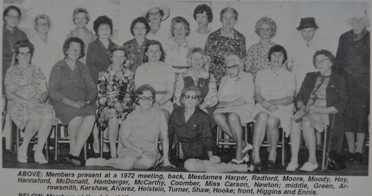 Gloucester CWA day branch members who attended a meeting in 1972.