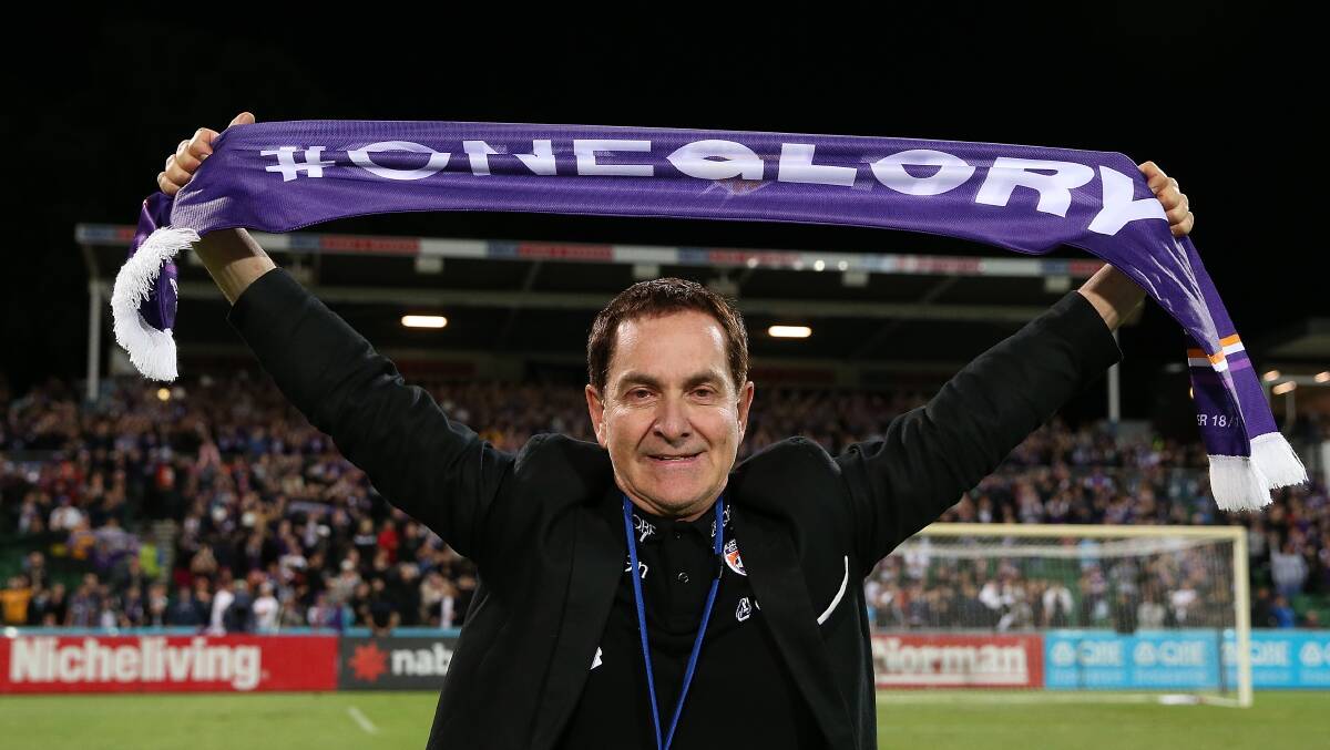 PASSIONATE: Tony Sage estimates he has spent $35 million on the Perth Glory over the past 14 seasons. He considers that an "investment" in soccer's future. Picture: Getty Images