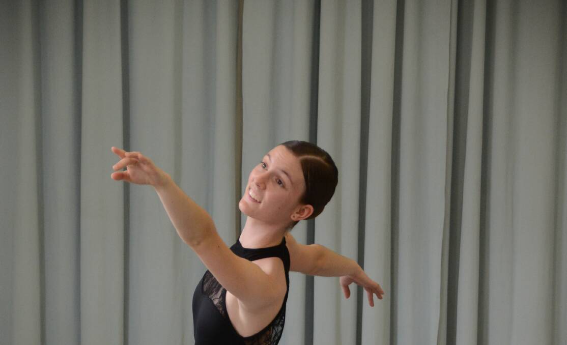 Determined: Dance school director Andrea Rowsell said Bethany Wamelink, "is a very hard, intelligent worker”. Photo: Scott Calvin. 
