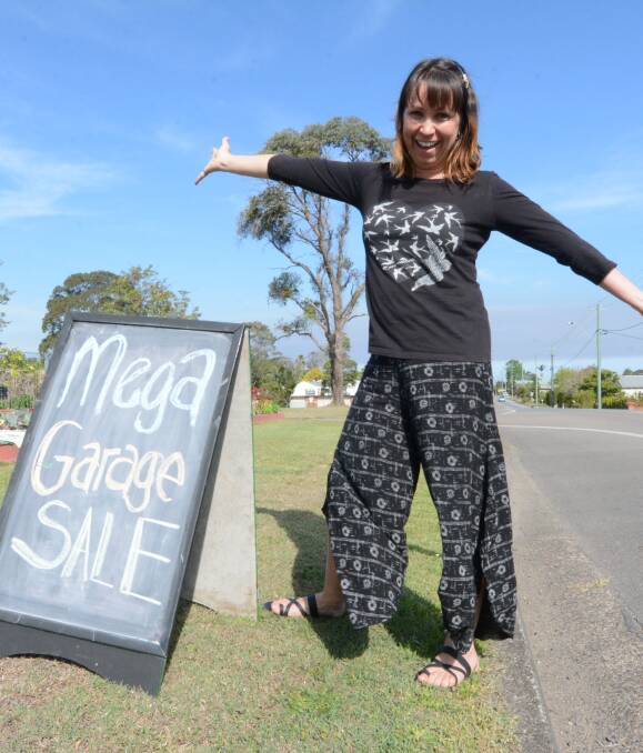 Get excited: Meg Goodsell wants the Cundletown community to get on board new event  the Mega Garage Sale on Saturday, November 5. Meg said, it will be a good time to get good and cheap Christmas presents. 