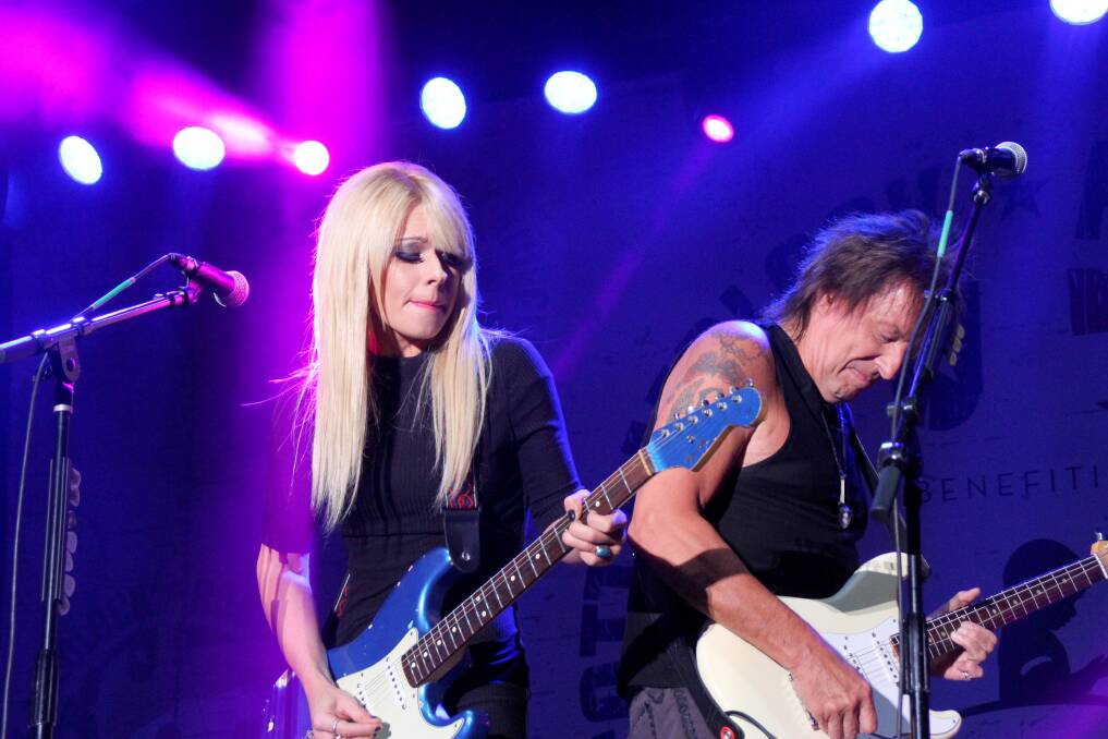 ROCKING UNION: Orianthi and Richie Sambora are renown for their on stage guitar duels.