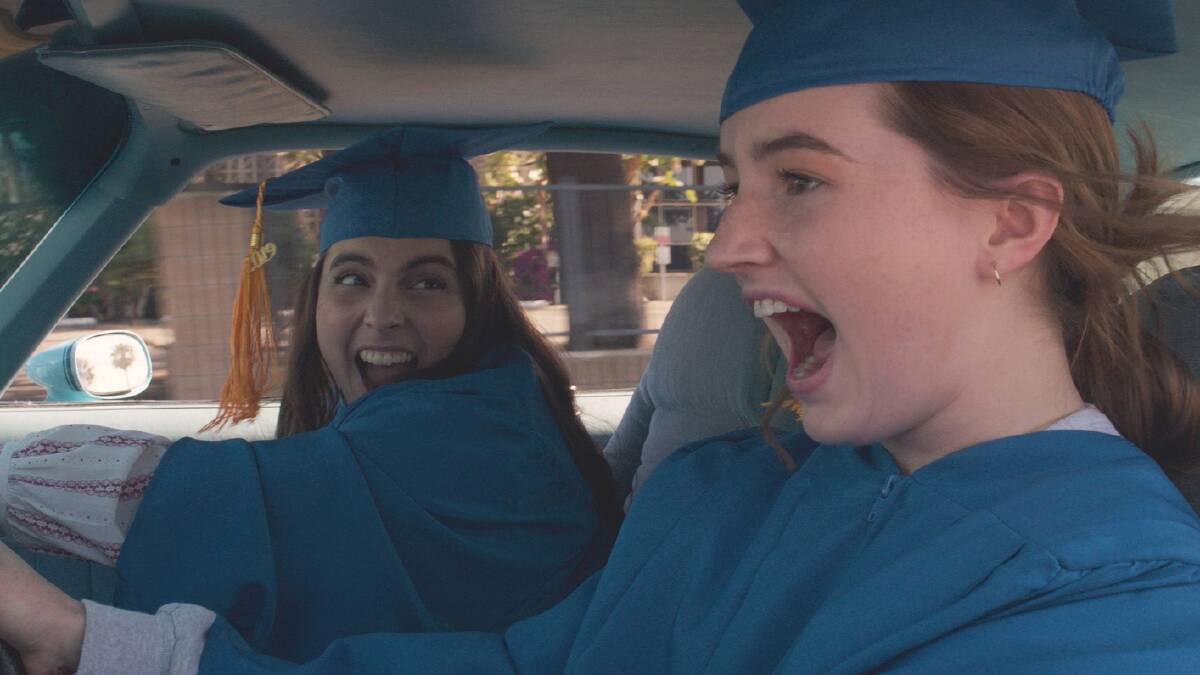 Straight A's: Kaitlyn Dever and Beanie Feldstein star as Amy and Molly in Olivia Wilde's directorial debut Booksmart, rated MA15+.