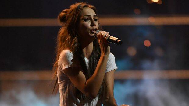 ARIA winner: Amy Shark performs during the 31st ARIA Awards at The Star, in Sydney. Photo: AAP
