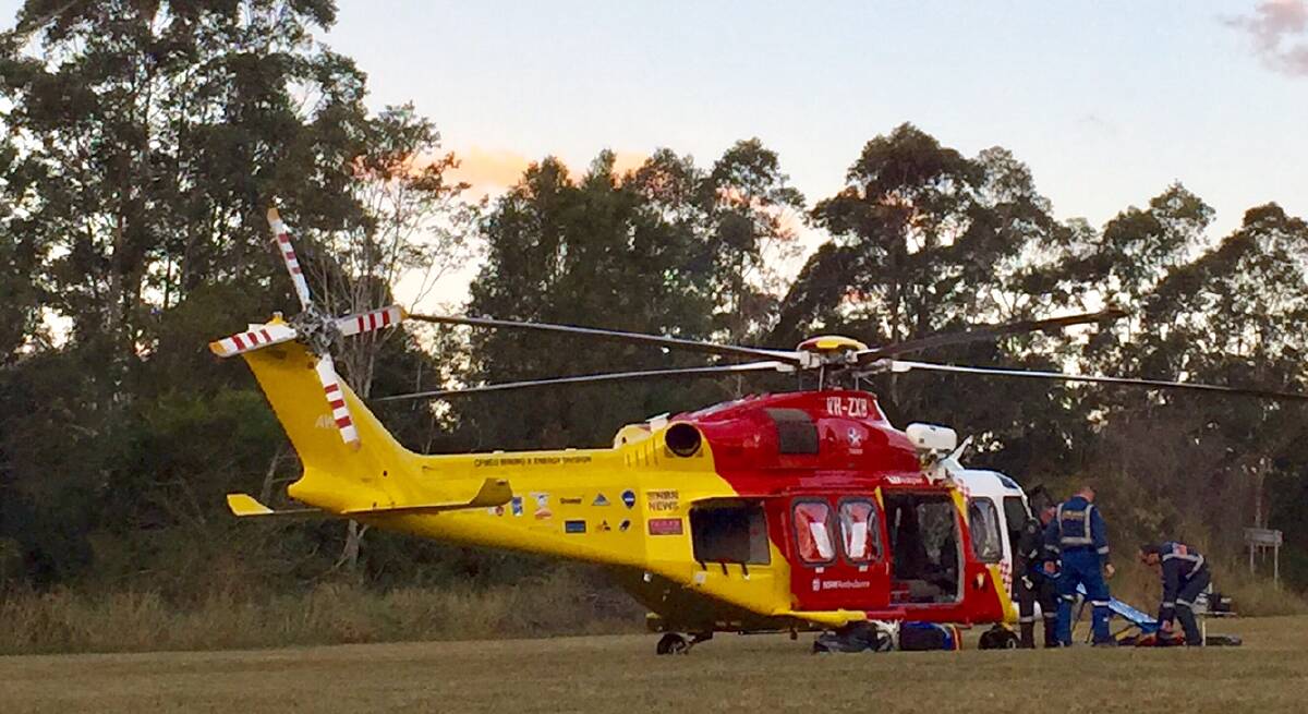 Cyclist air lifted to John Hunter Hospital after race accident