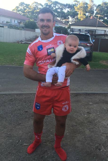 Wayde Dunley and his daughter Koa. Picture: Supplied