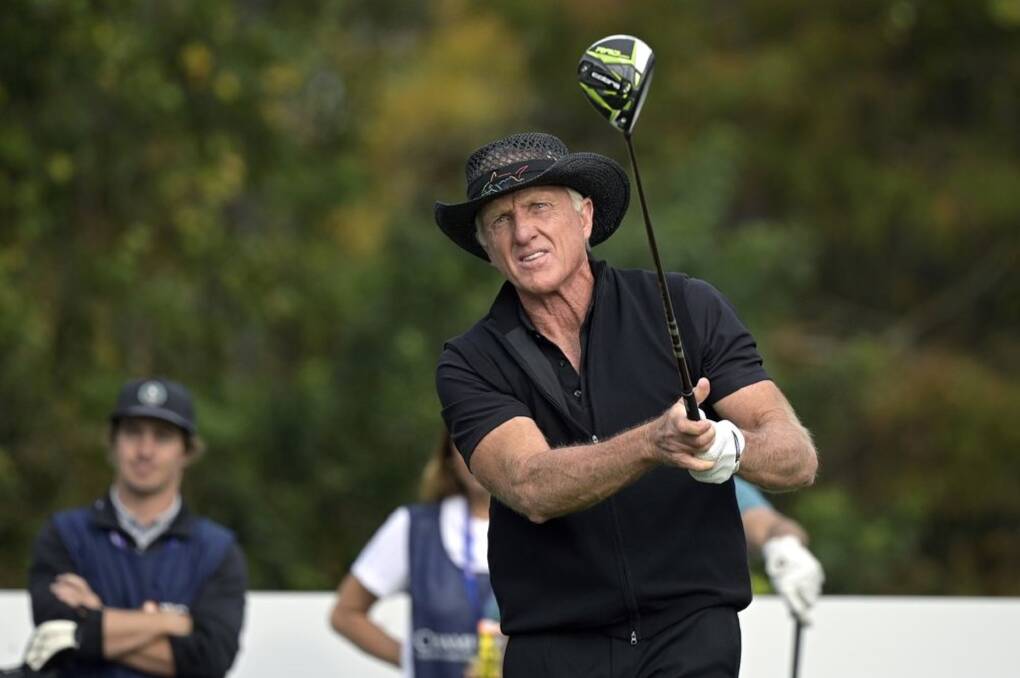 Drive to succeed: Greg Norman said he was impressed with the site's potential.