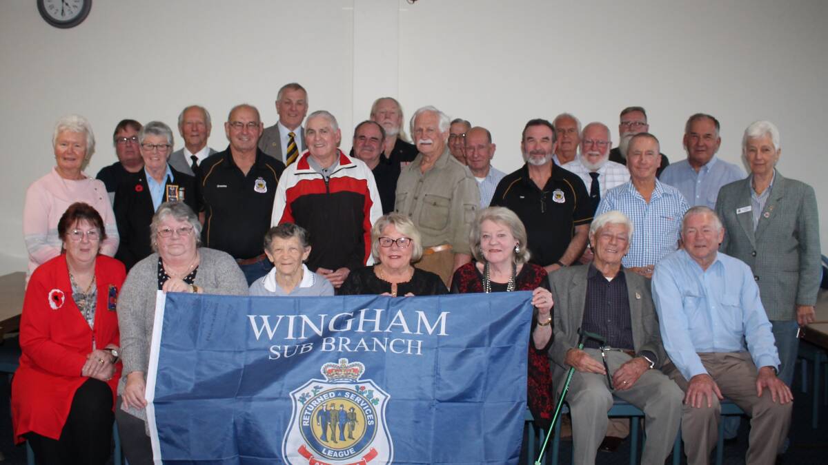 Wingham RSL Sub-branch members after the September 2019 meeting.
