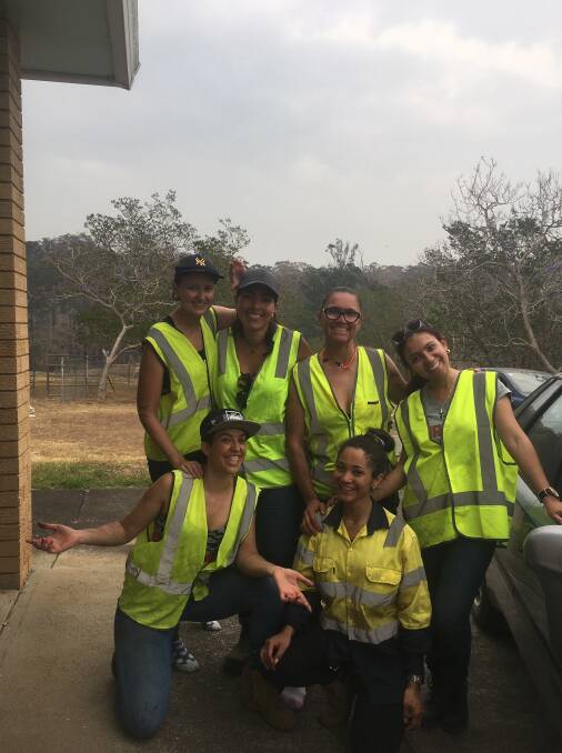 An all female group of BlazeAid volunteers. Photo: Submitted