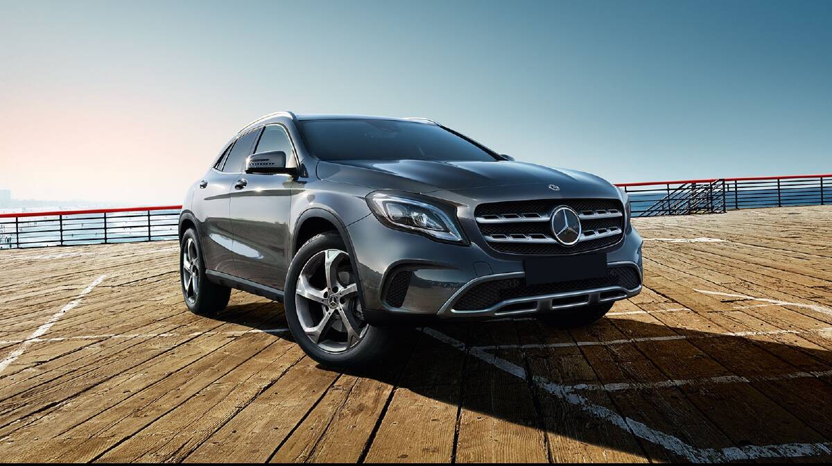 Off-road thrills: The new GLA series Mercedes-Benz is said to be the most sporty, thrilling crossover vehicle of its category.