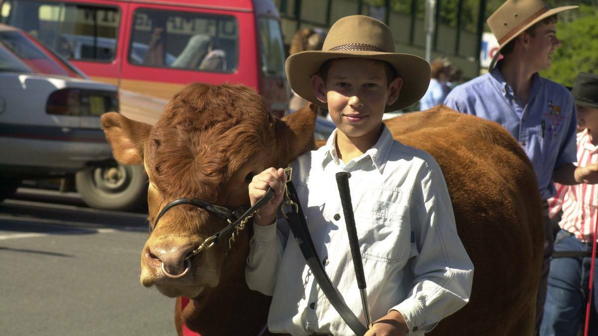 Taking it to the streets: In the early days of Wingham Beef Week a competition was held in Central Park followed by a street parade in Isabella Street. The community would come out in droves to support the parade.