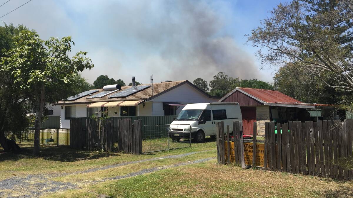 The Bills Crossing fire in the Crowdy Bay National Park fire is still causing problems in Johns River. 
