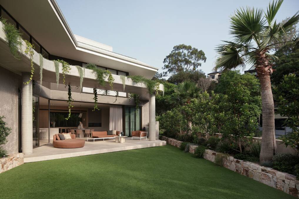 Privacy: The courtyard is a relaxing oasis.